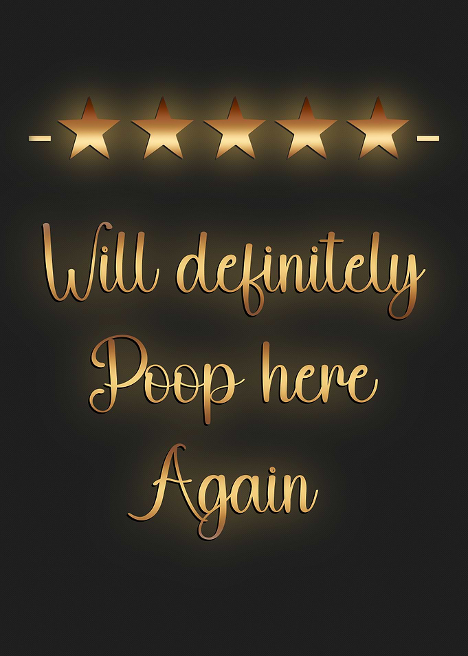 Poop Joke Bathroom sign