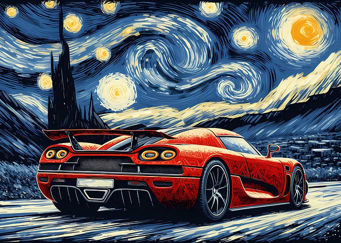 Starry Night Car