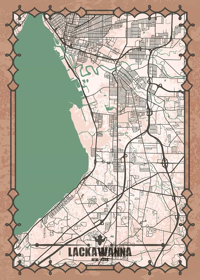 Lackawanna City Map