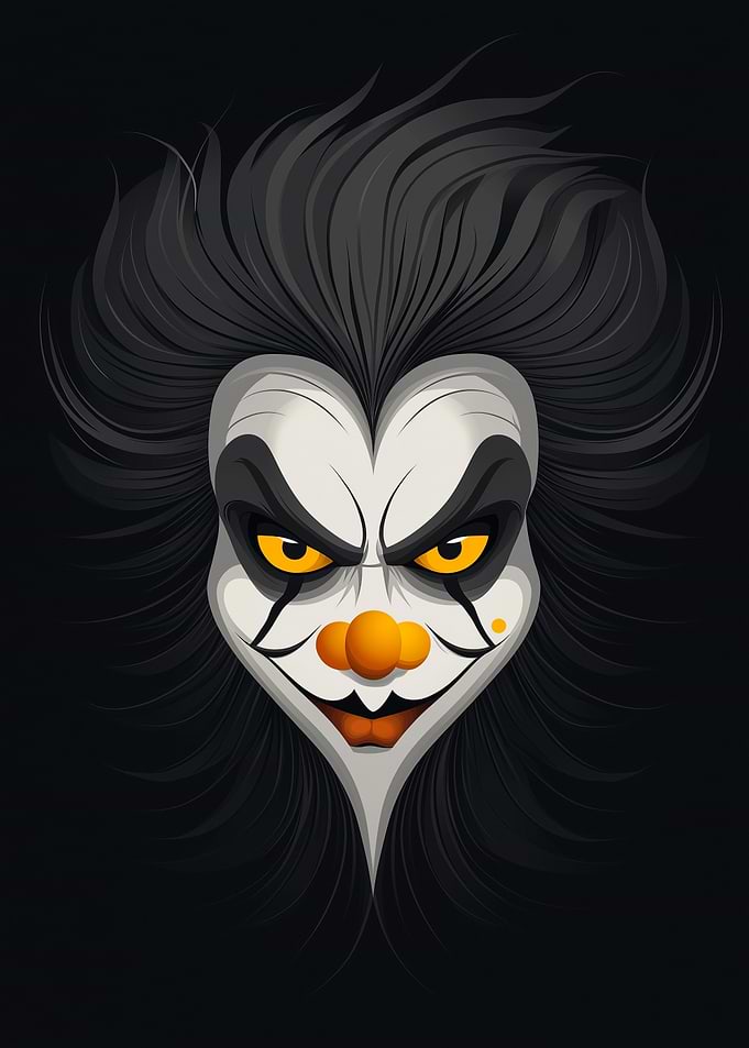 Creepy Clown Face