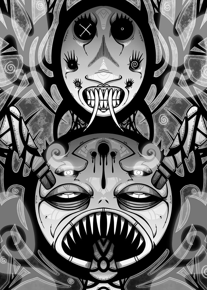 Creepy Monster Faces