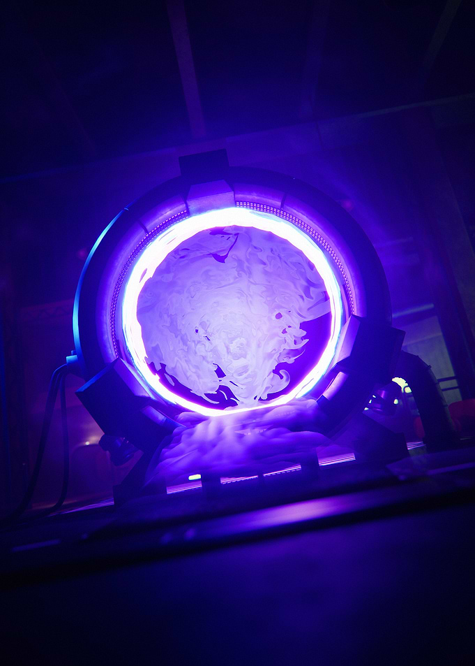 Purple Glowing Portal