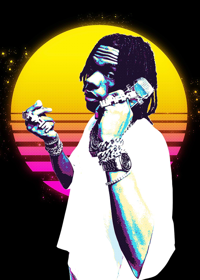Lil Baby Retro Art
