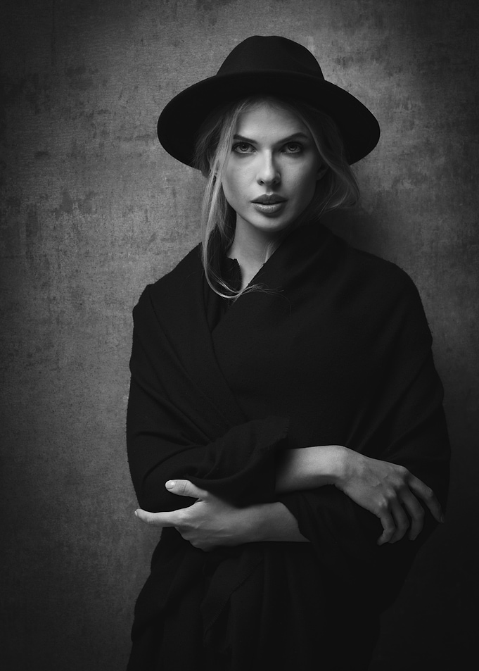 Woman in Black Hat