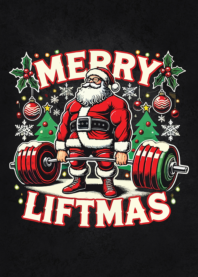 Merry Liftmas Santa Christmas Gym