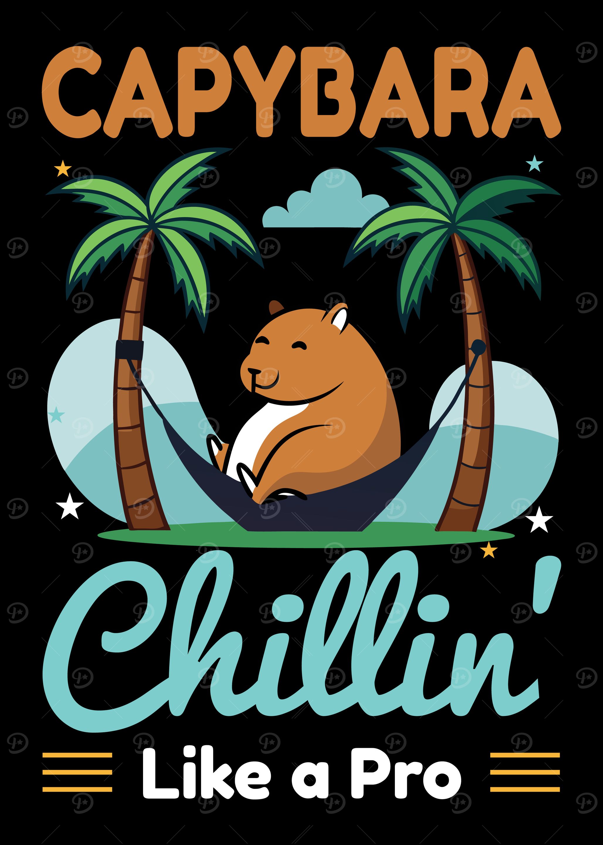 Capybara Chillin' Like a Pro