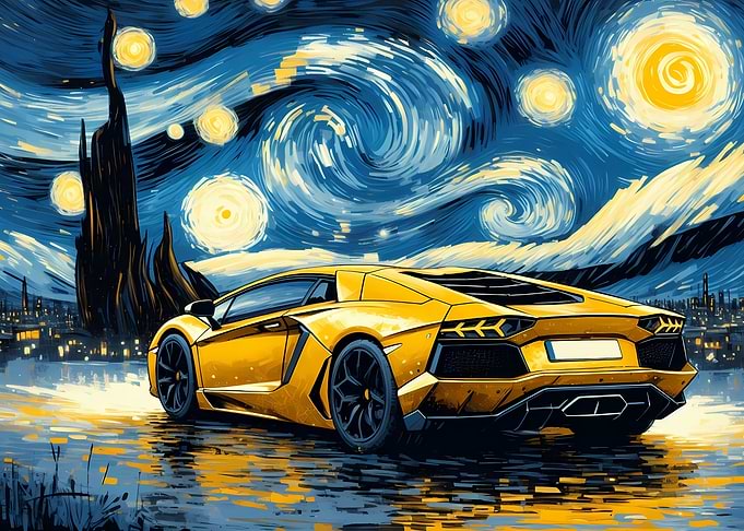Lamborghini Aventador Starry Night
