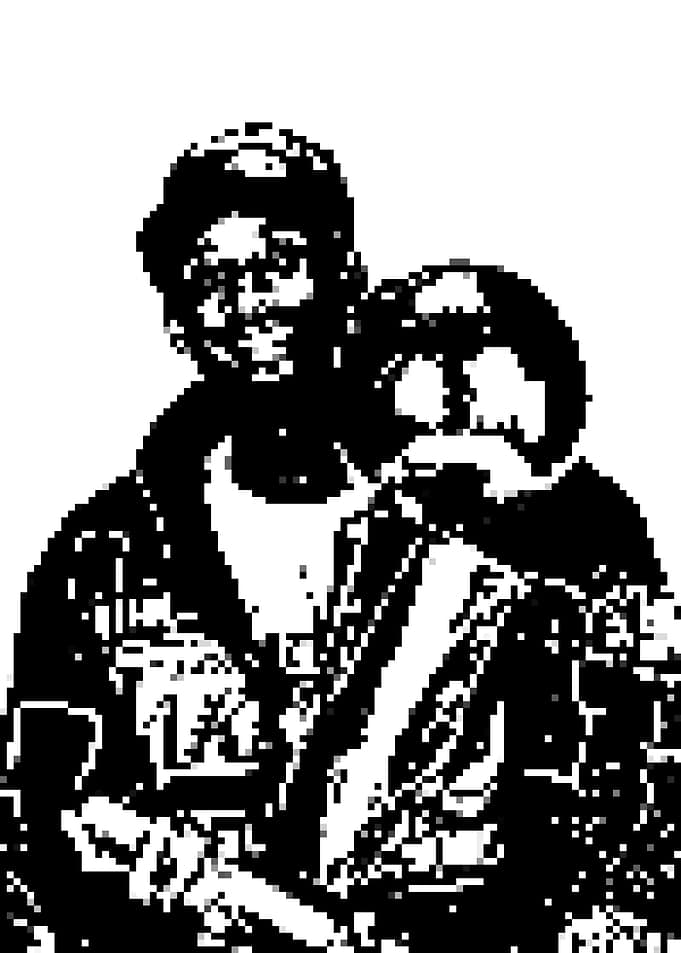 Black and White Portrait Basketball
