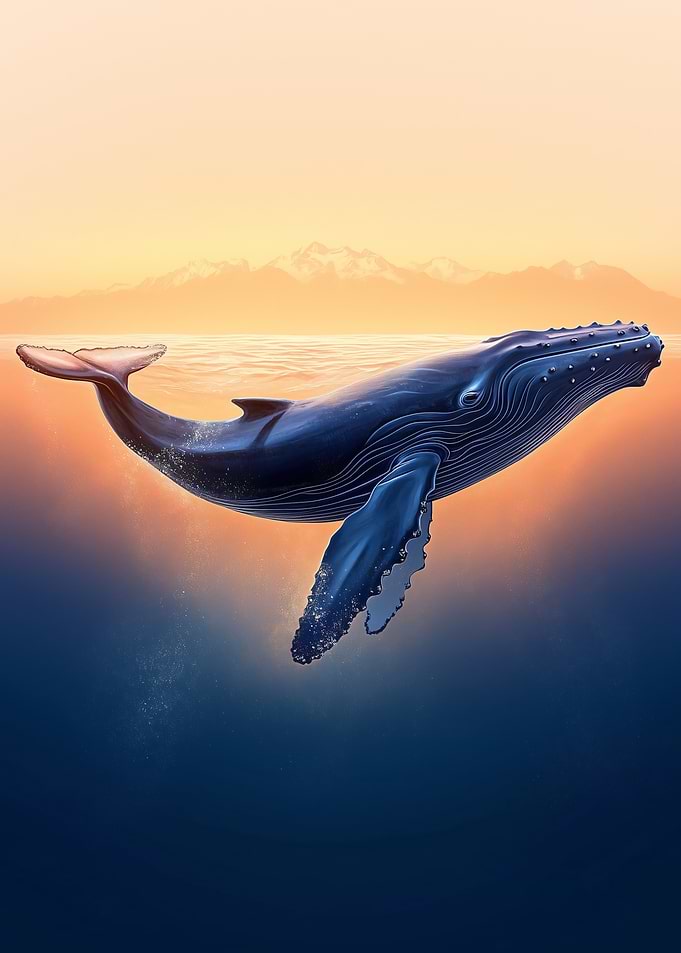 Humpback Whale Sunset
