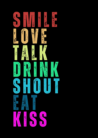 Rainbow Text Art