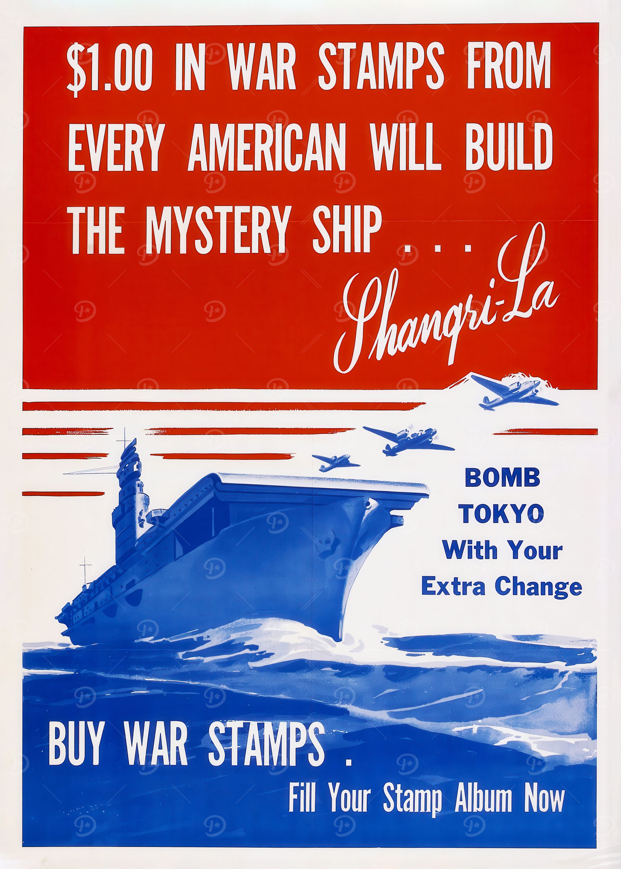 War Stamps Build Shangri-La