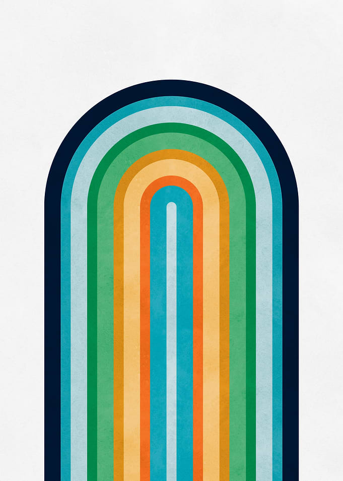 Abstract Rainbow Stripes