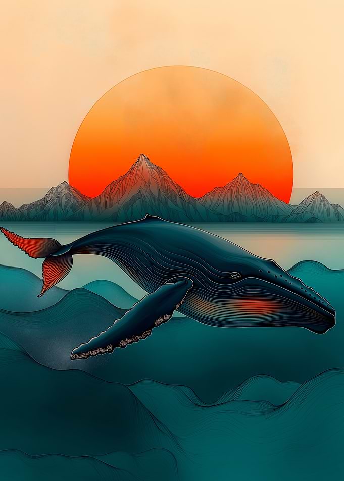 Whale Sunset
