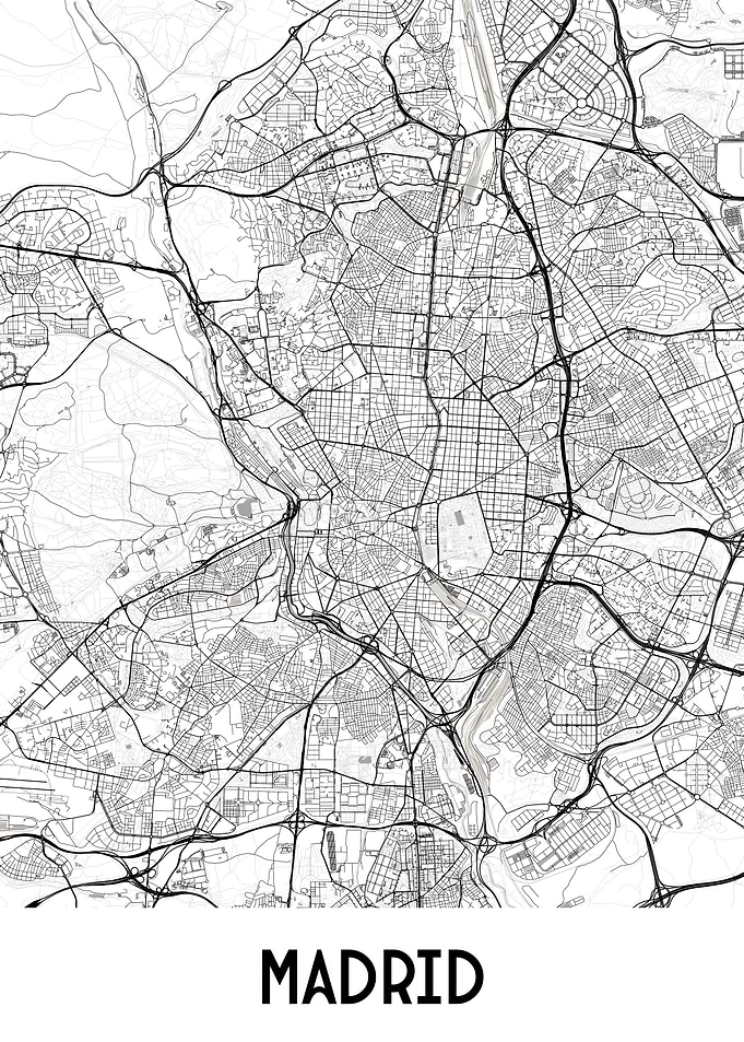 Madrid City Map