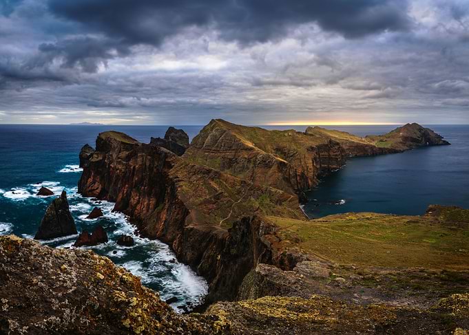 Madeira Portugal Coastal Cliffs