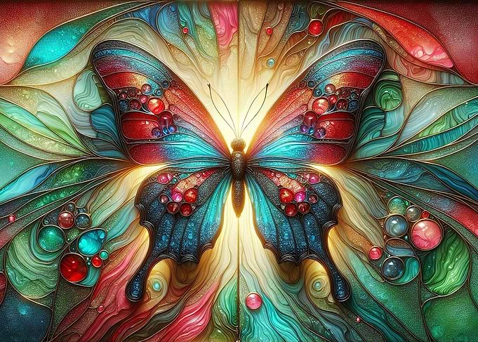 Stained Glass Butterfly