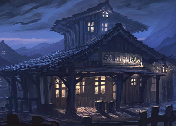 scumm bar at Night