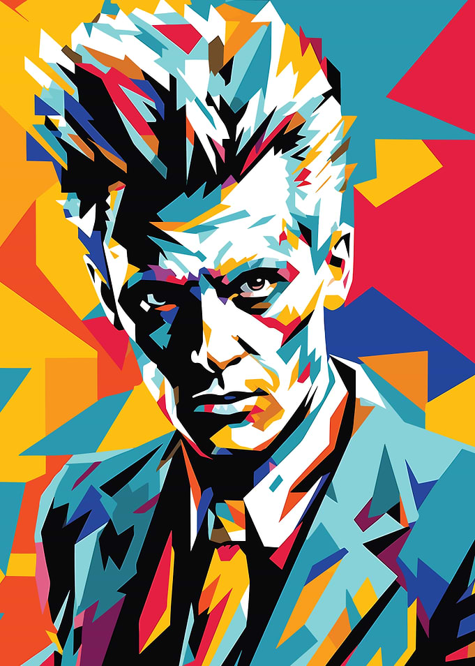 Eccentric Business Man Pop Art Portrait