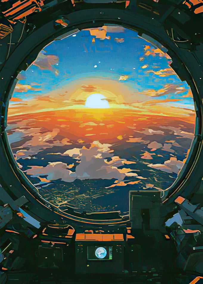 Spacecraft Sunset