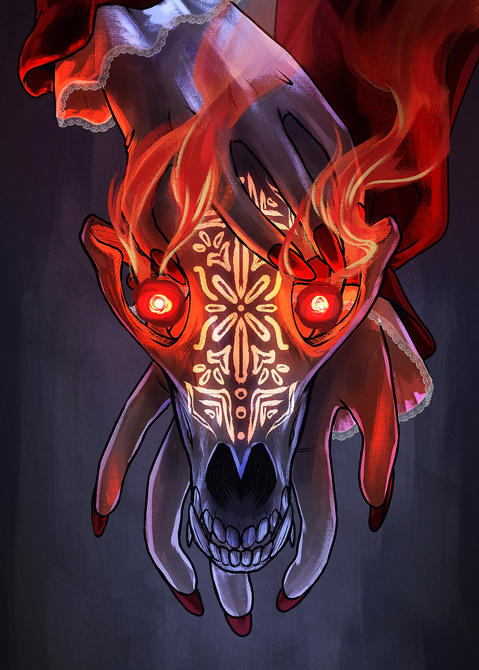 Skull in Flames