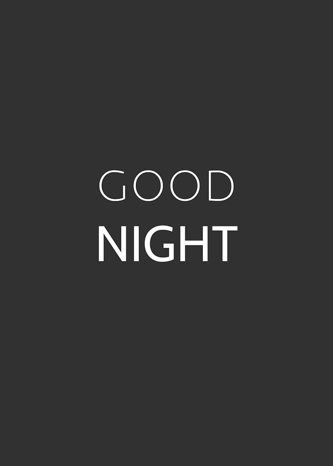 Good Night Text Art