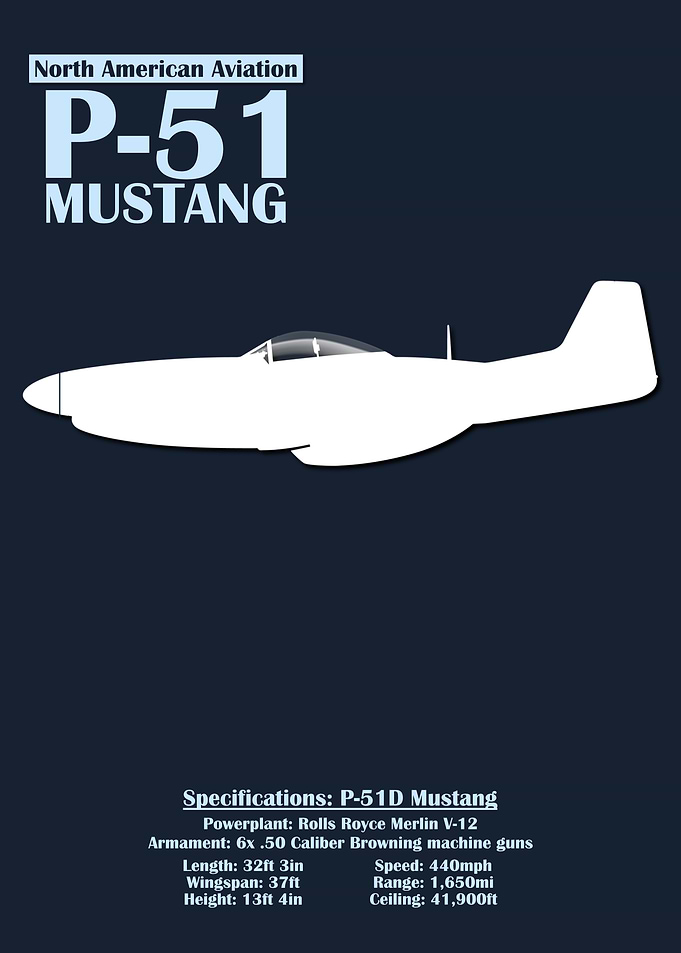 P-51 Mustang Silhouette