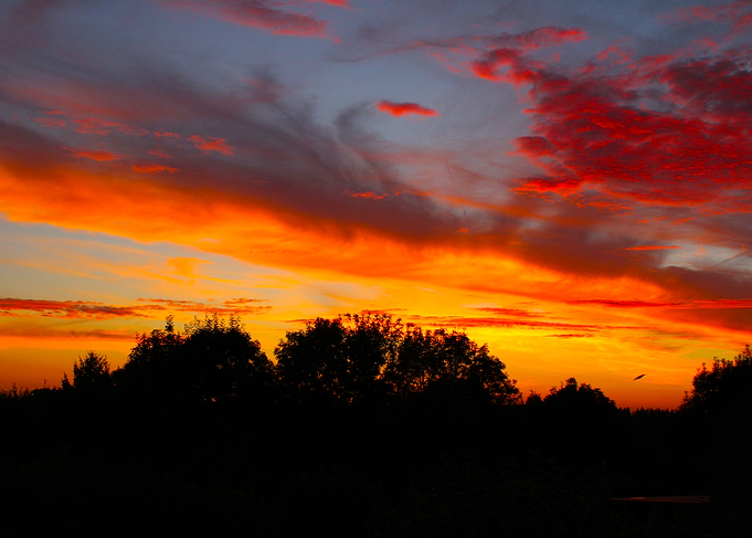 Fiery Sunset Sky