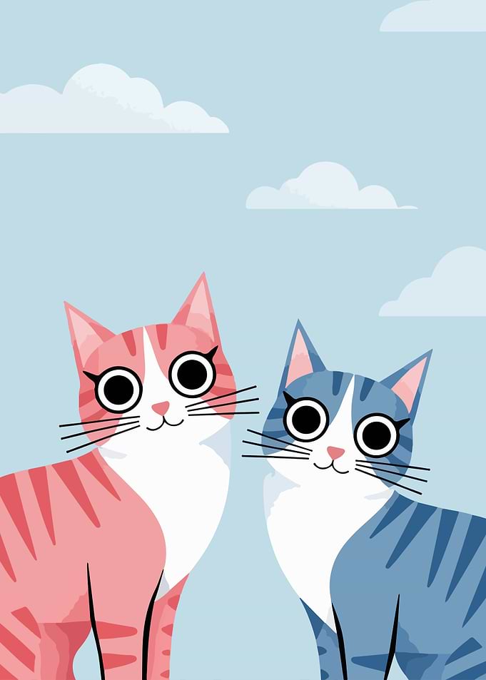 Two Cute Cats