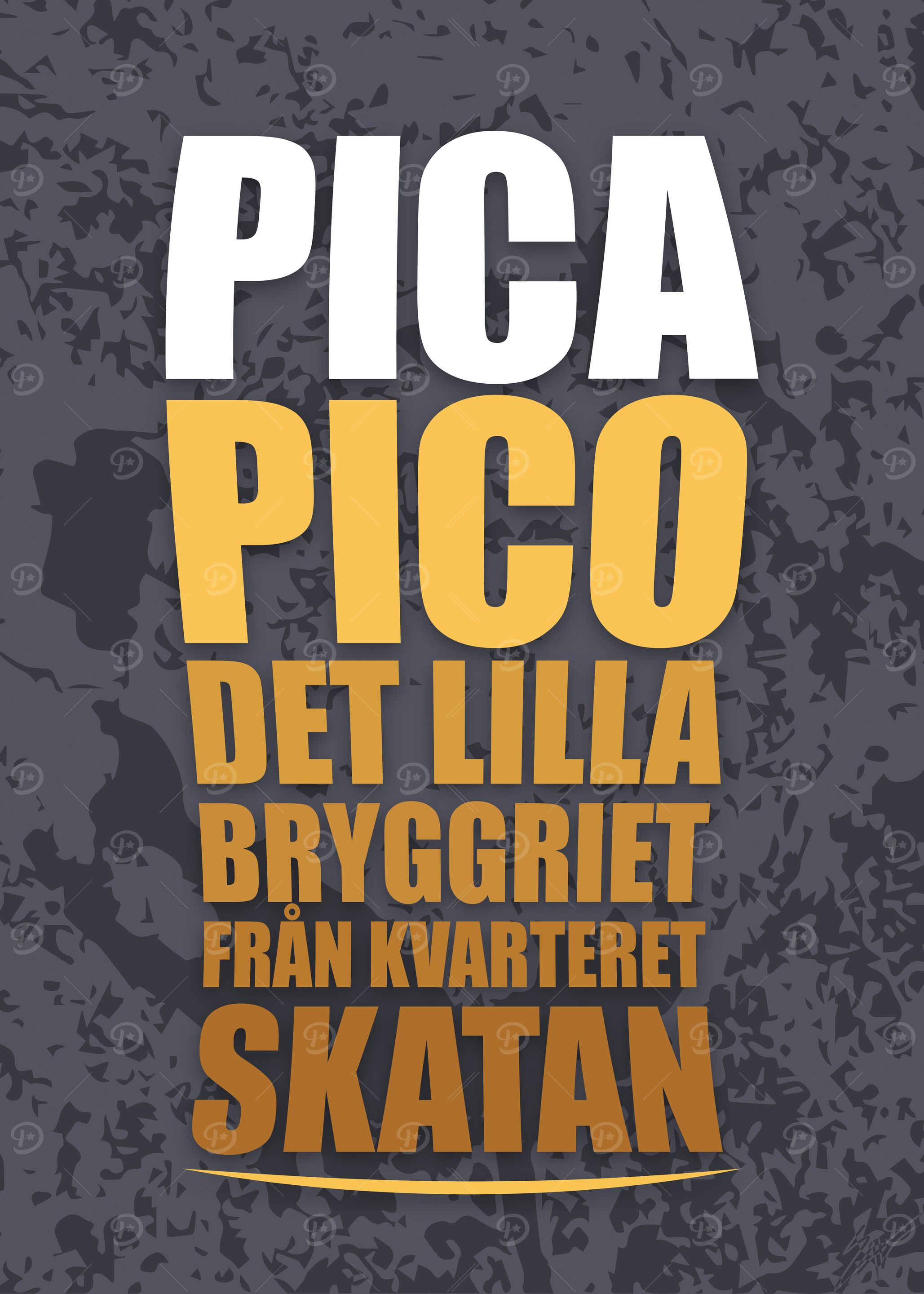 Pica Pico Beer Glass Poster