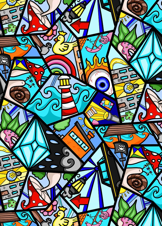 Colorful Doodle Pattern