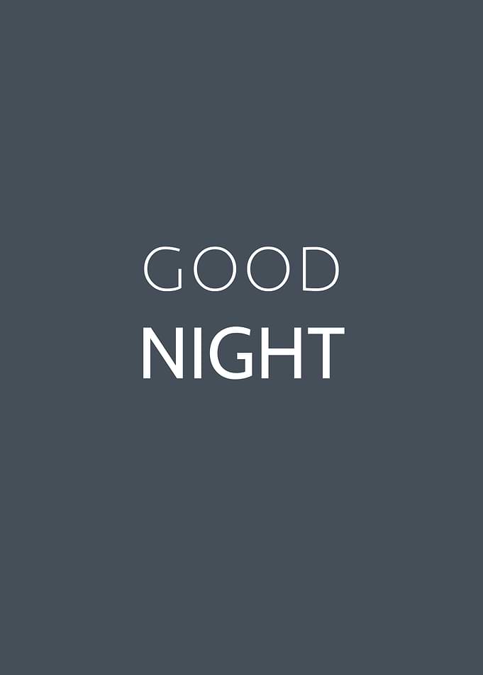 Good Night Text Art
