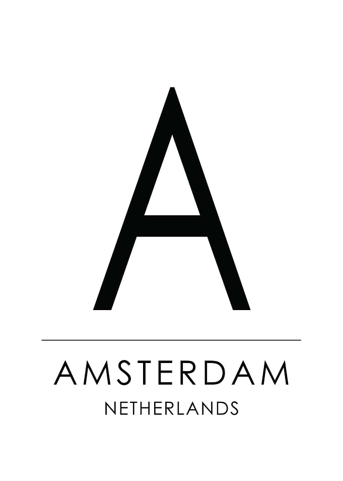 Amsterdam Typography Print
