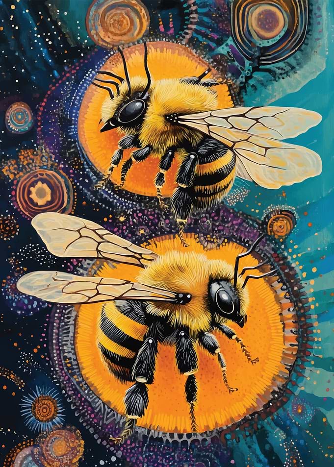 Bumblebee Cosmic Art