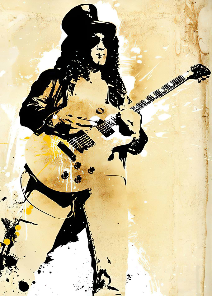 Slash Guitarist Artwork