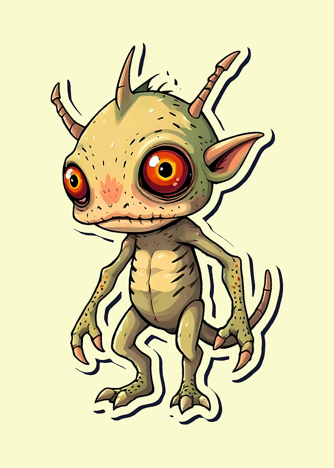 Cartoon Alien Creature