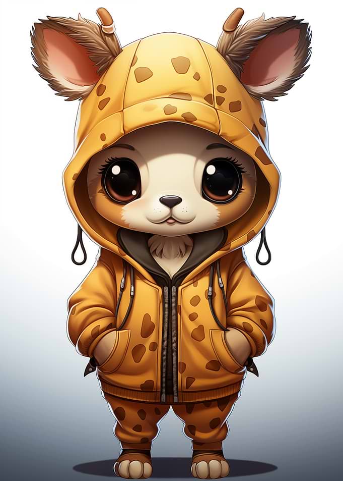 Cute Animal in Hoodie