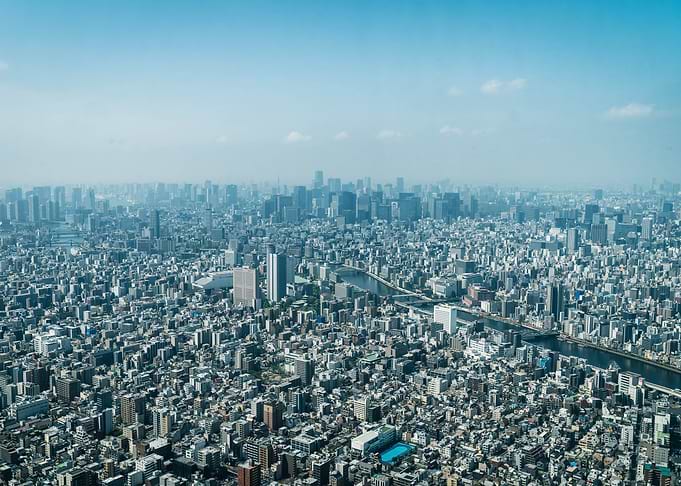 Tokyo Skyline Aerial View