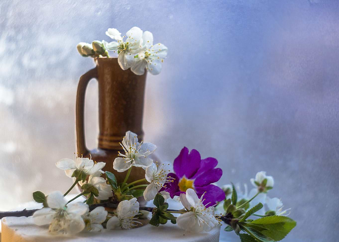 Spring Flowers in Vase
