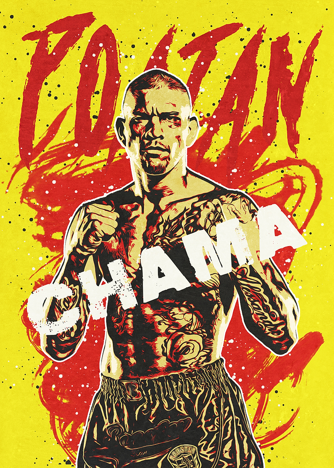 Alex Poatan Pereira MMA Fighter Poster