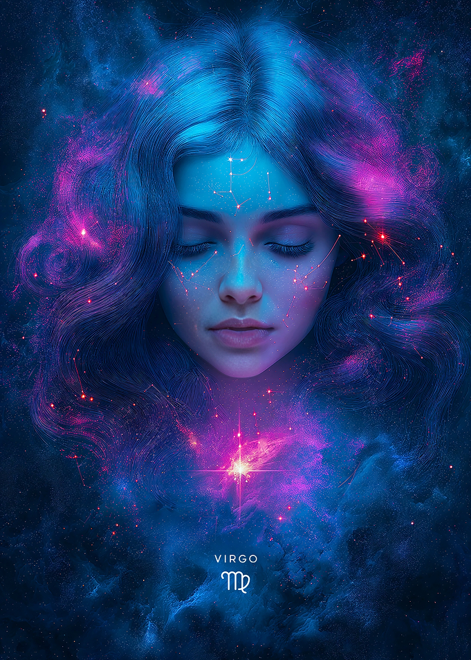 Virgo Zodiac Sign Art