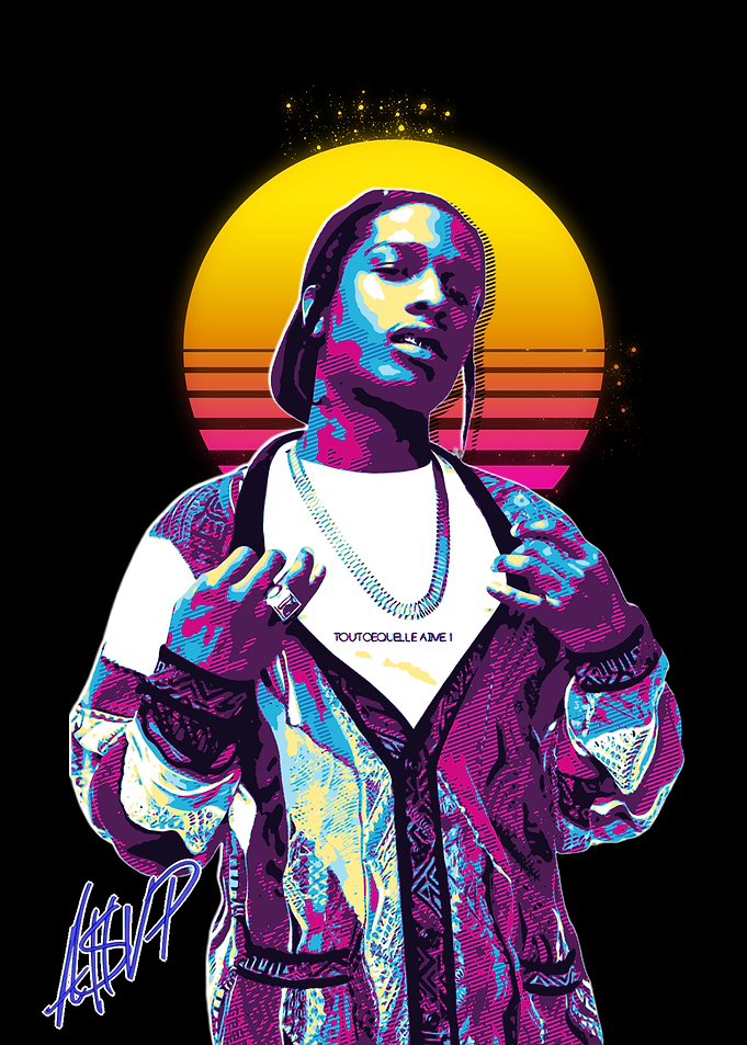 A$AP Rocky Retro Art