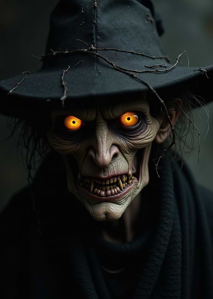 Creepy Witch Figure