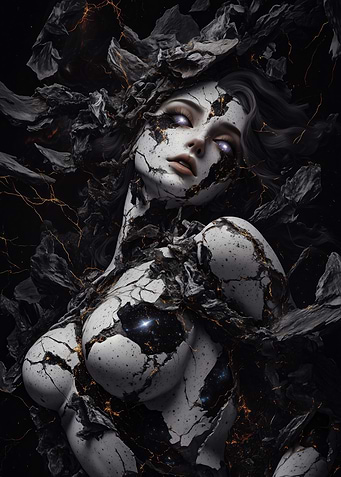 Cracked Cosmic Woman