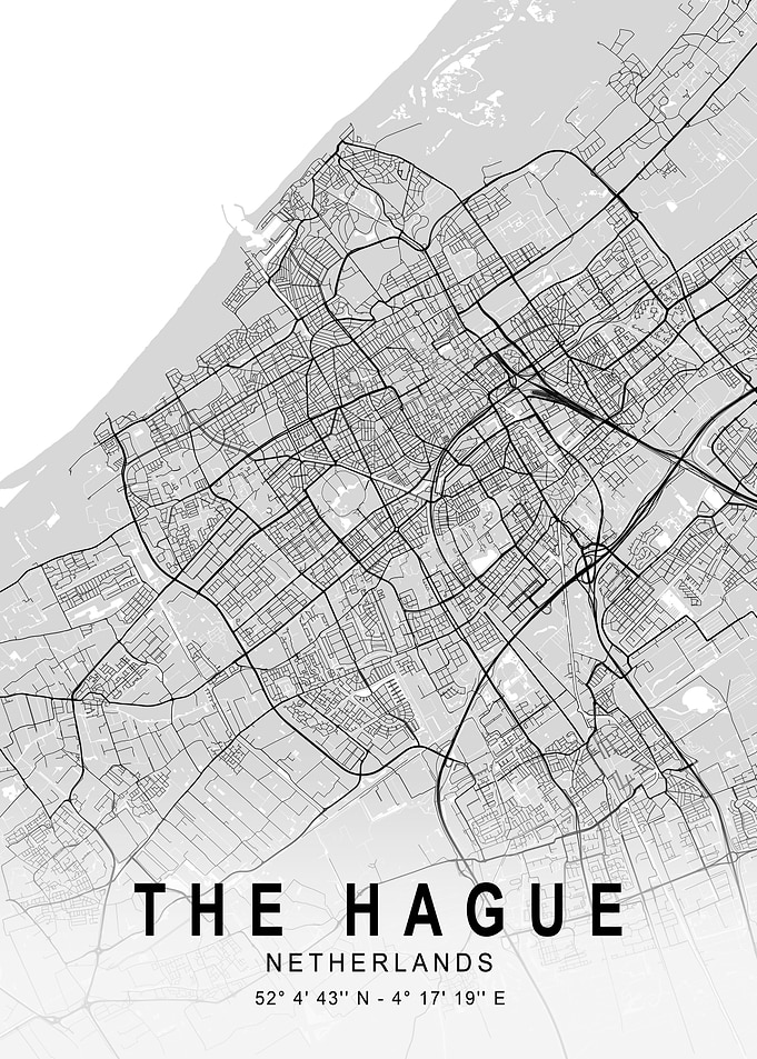 The Hague Light City Map