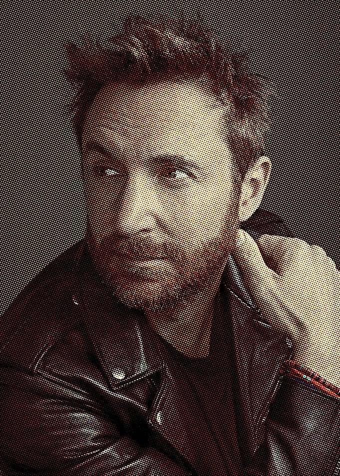 David Guetta in Leather Jacket