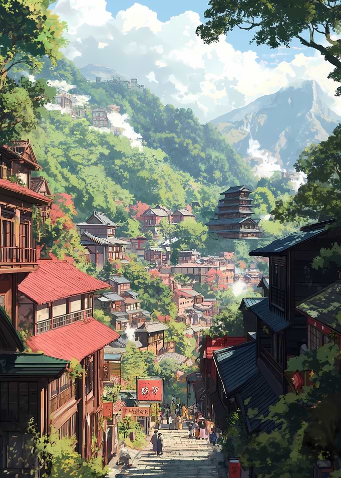 Japanese Mountain Village