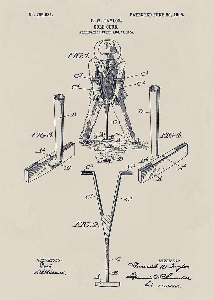 Golf Club Patent Illustration