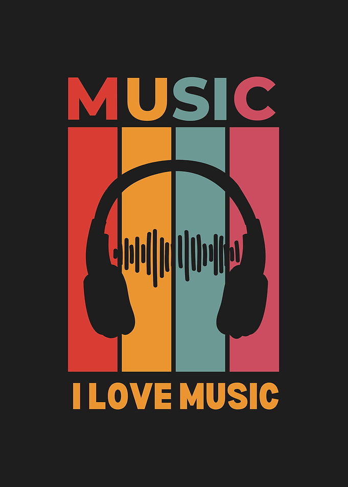 Retro Music Lover Graphic