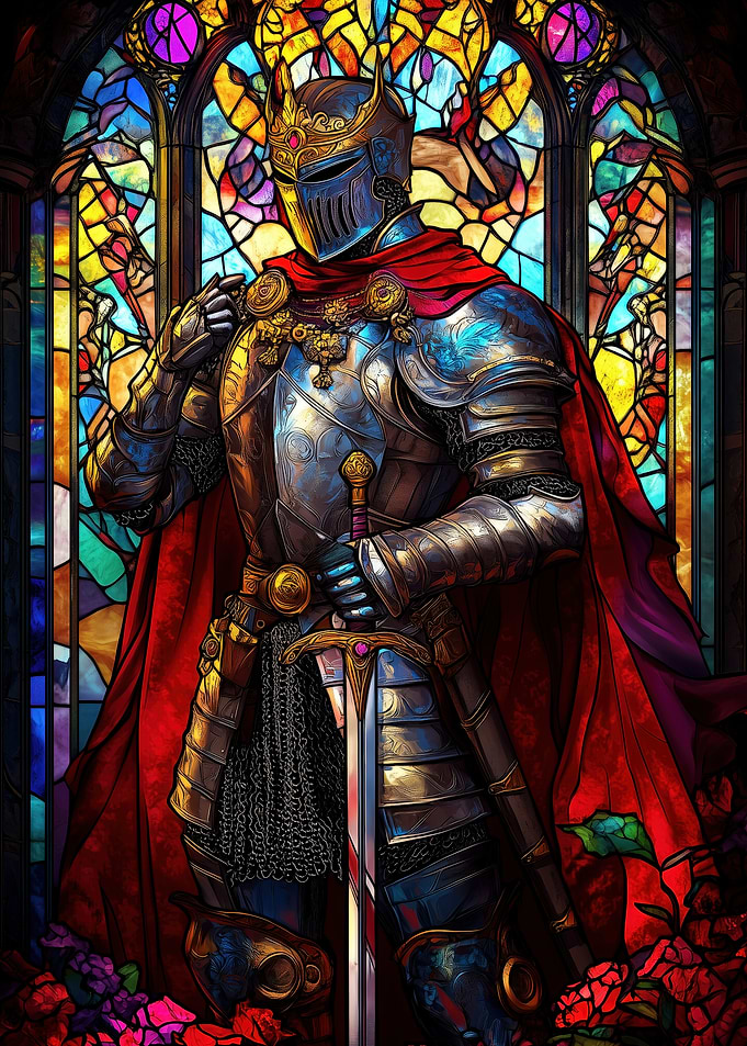 Stained Glass Knight