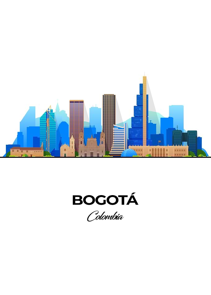 Bogota Skyline Illustration